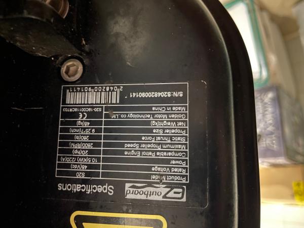 Eladó egy GOLDEN EZ-S20R ELEKTRO MOTOR, HAJÓMOTOR